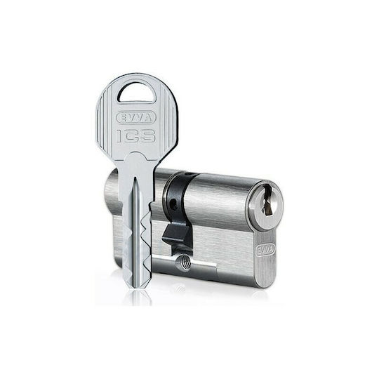 EVVA Cilindru de Încuietoare De Securitate Ics 75mm (30-45) Argintiu