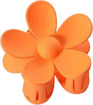 Hair Clip with Flower Orange 1pcs
