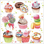 Party Napkins 33x33cm. 1pcs