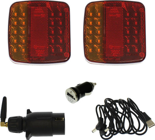 Set Lumini Trailer cu magnet 12V 2buc