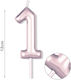 Birthday Candle Number "1" in Purple Color