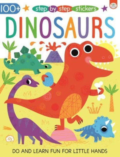 Step By Step Stickers Dinosaurs Step By Step Stickers Dinosaurs