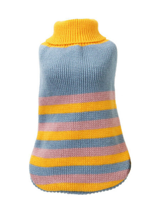 Glee Strickpullover Hund in Light Blue Farbe L 33cm.