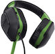 Trust GXT 415X ZIROX Over Ear Gaming Headset with 3.5 mm Connectivity Green for Nintendo Switch / PC / PS4 / PS5 / XBOX