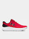 Surge 4 Kids Sports Shoes Running with Laces Red