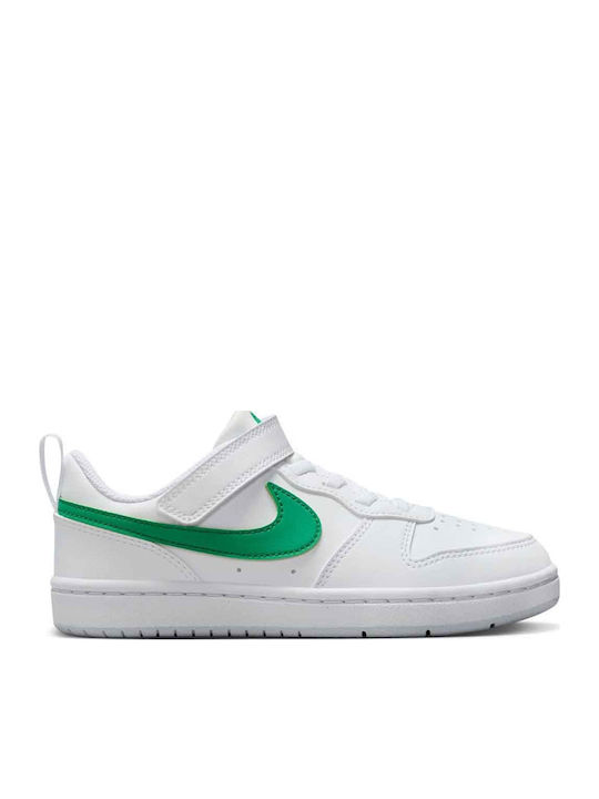 Nike Court Borough Low K Παιδικά Sneakers Λευκά