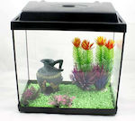 Mini Νο1 Fish Aquarium Capacity 6.5lt with 28x13.5x18cm. Black