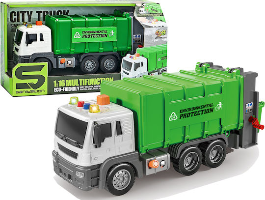 Lean Toys Rubbish Remote Controlled Truck Green