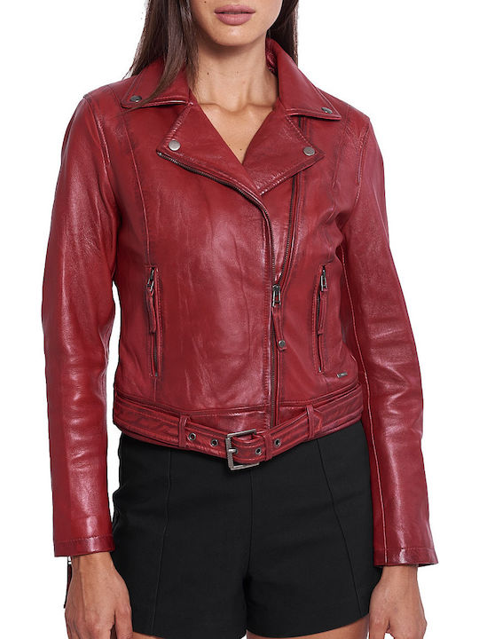 Vainas Medea Sheep Women's Short Biker Leather ...