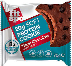 Fit Spo Biscuiți Proteine Cu topping și umplutură Vanilie 1buc 70gr