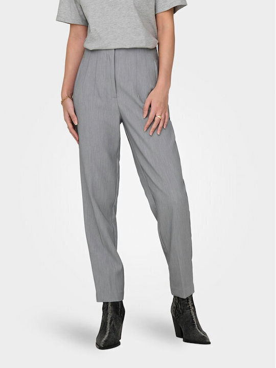 Only Women's Chino Trousers in Regular Fit Gray