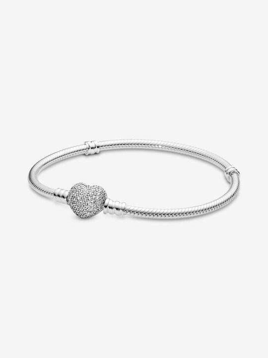 Pandora Bracelet with design Heart made of Silver