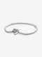 Pandora Bracelet with design Heart made of Silver with Zircon