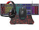 Forev FV-Q809 Комплект Гейминг Клавиатура с RGB подсветка & Мишка (Английски US) + Mouse Pad + Headset Four-Piece Set
