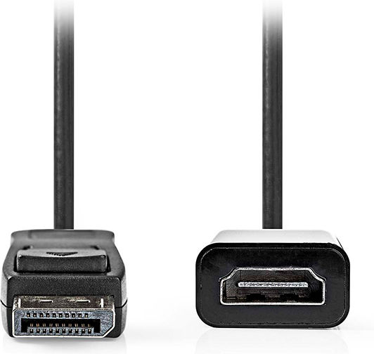 Nedis Converter DisplayPort male to HDMI female 1pcs CCGB37150BK02