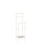 Πετσετοθήκη Single Floor Standing Bathroom Freestanding Coat Rack ​61.5x61.5cm Silver