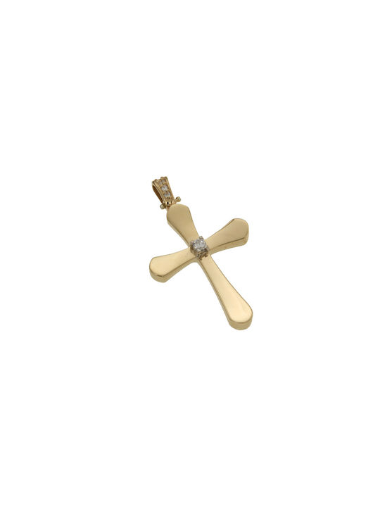 Dimiourgiko Vildiridis Damen Gold Kreuz 14K