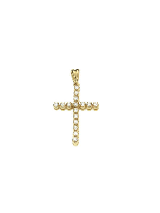 Dimiourgiko Vildiridis Damen Gold Kreuz 18K