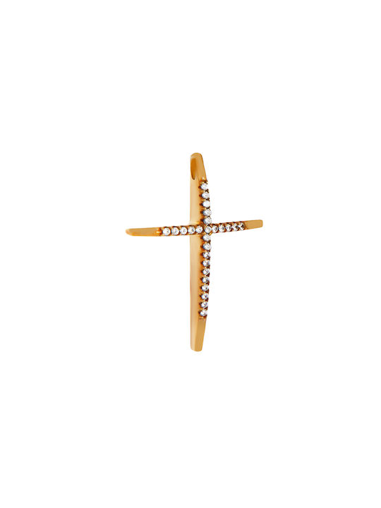 Daskalakis Women's Gold Cross 14K