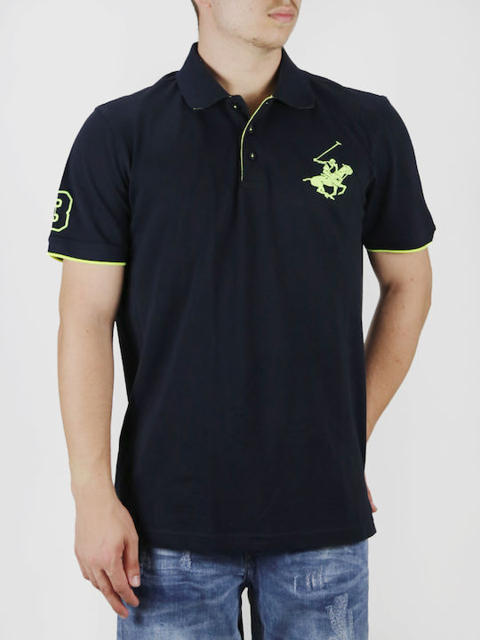 Beverly Hills Polo Club Herren Kurzarmshirt Polo BLUE