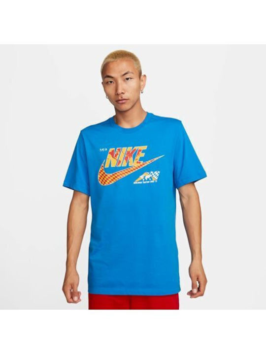 Nike Men's Athletic Short Sleeve Blouse Blue