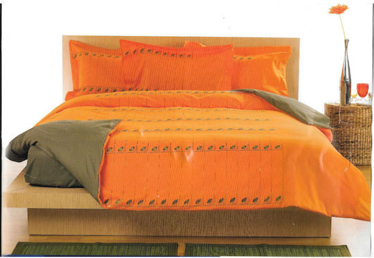 SB Home Сет Чаршафи 230x270см. 915 Оранжев 4бр