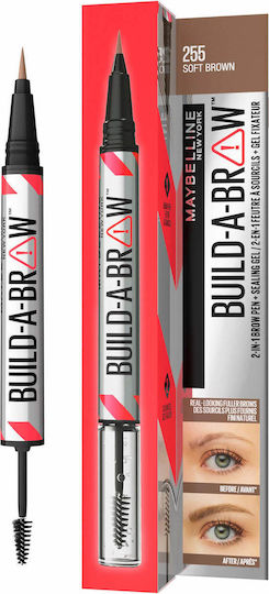 Maybelline Build-a-brow 2 Easy Steps Eyebrow Pencil Soft Brown