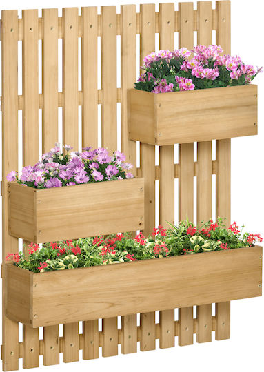 Outsunny Pot Wooden Wooden 60x16x80cm.