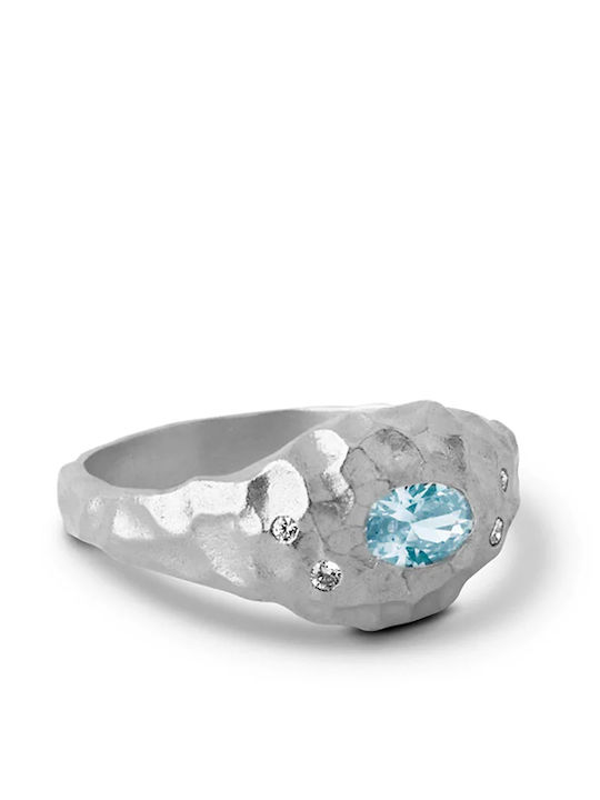 Enamel Copenhagen Damen Ring mit Emaille aus Silber