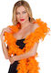Deluxe Karneval Boa Orange 1Stück