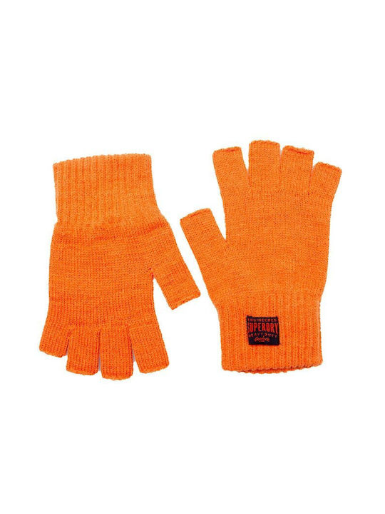 Superdry Πορτοκαλί Πλεκτά Γάντια