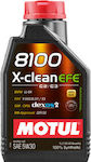 Motul 8100 X-Clean EFE Synthetic Car Lubricant 5W-30 C2 / C3 1lt for Diesel Engine