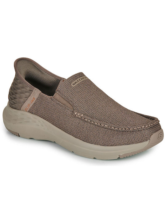 Skechers Ανδρικά Slip-On Καφέ