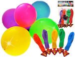 Set 5 Ballons Geburtstagsfeier Colorful mit LEDs 30cm