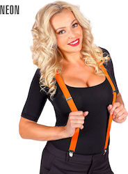 Neon Carnival Suspenders Orange