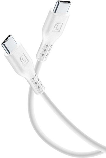 Cellular Line Cablu USB 2.0 USB-C Masculin - USB-C Alb 2m USBDATACUSBC2C2MW