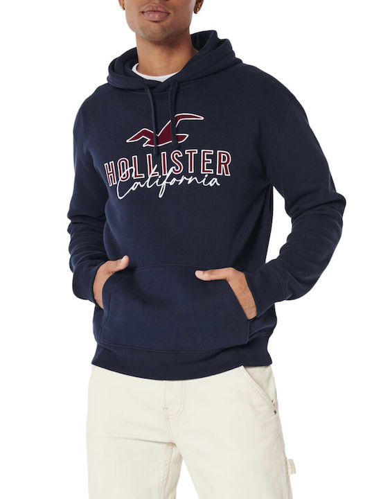 Hollister Синя с Качулка