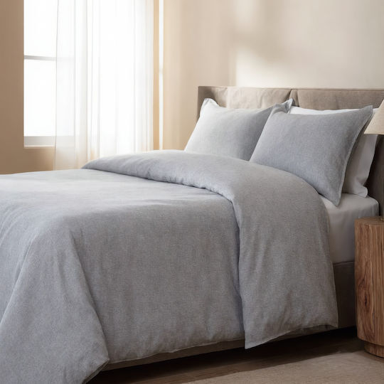 MayHome Комплект Плик за Завивка Кинг Сайз с 2 Калъфки 260x240 Сив