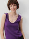 American Vintage Women's Blouse Sleeveless Purple