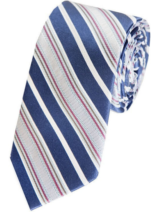 Epic Ties 0053 Men's Tie Silk Printed in Blue C...