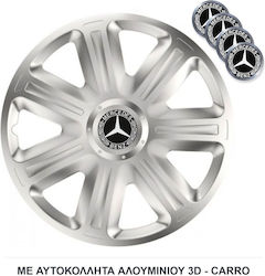 Versaco Comfort Τάσια 15" Ασημί 4τμχ