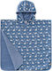 Fresk Kinder Strandponcho Blau 59 x 59cm.