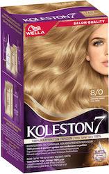 Wella Koleston Kit Vopsea De Păr 8/0 Blond Desc...
