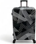 Olia Home Large Travel Suitcase From Durable PC with 4 Wheels Height 75cm.