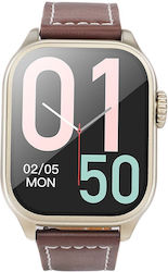 Hoco Y17 Smartwatch με Παλμογράφο (Χρυσό)
