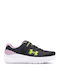 Surge 4 Kids Sports Shoes Running with Hoop & Loop Closure Black