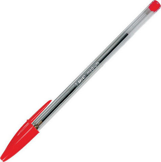 BIC Cristal Medium Pens Ballpoint 183BIC1-Red