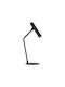 Eglo LED Office Lamp with Foldable Arm in Black Color