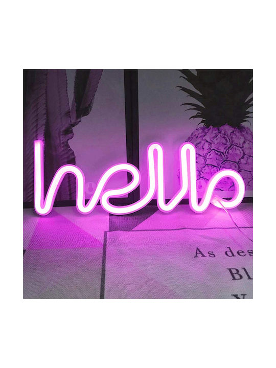 Hello 2 Dekorative Lampe Neon