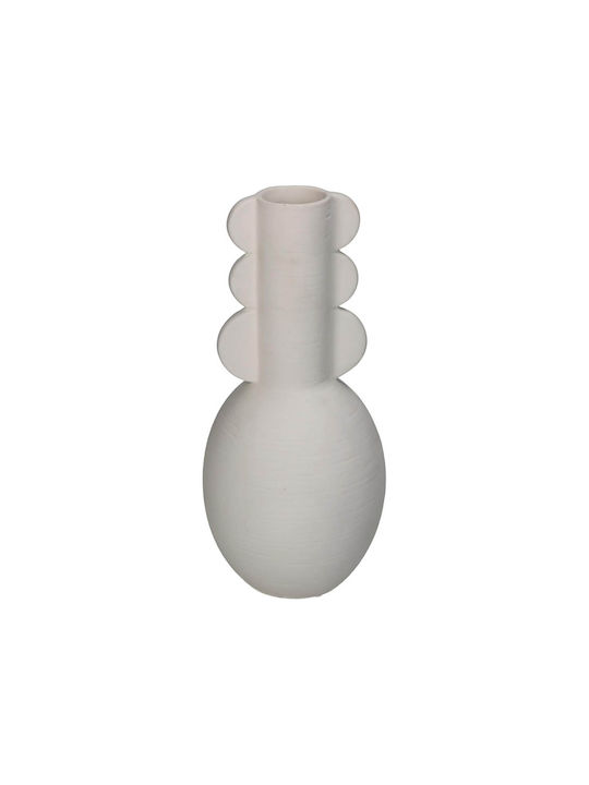 ArteLibre Decorative Vase Ecru 10x10cm